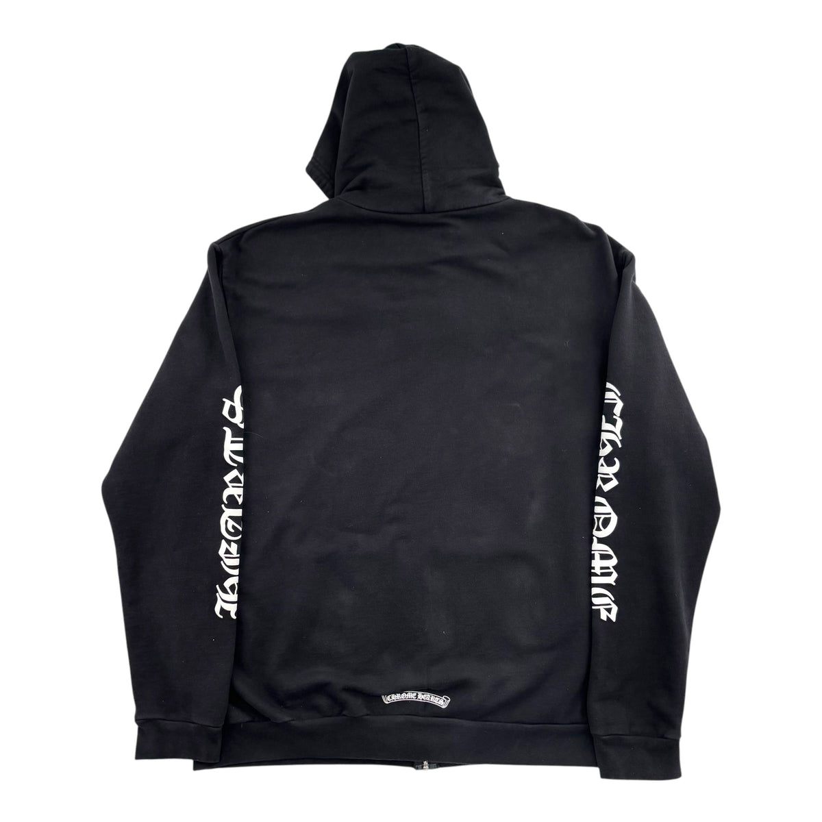 Chrome Hearts Vertical Letter Zip Hoodie Black