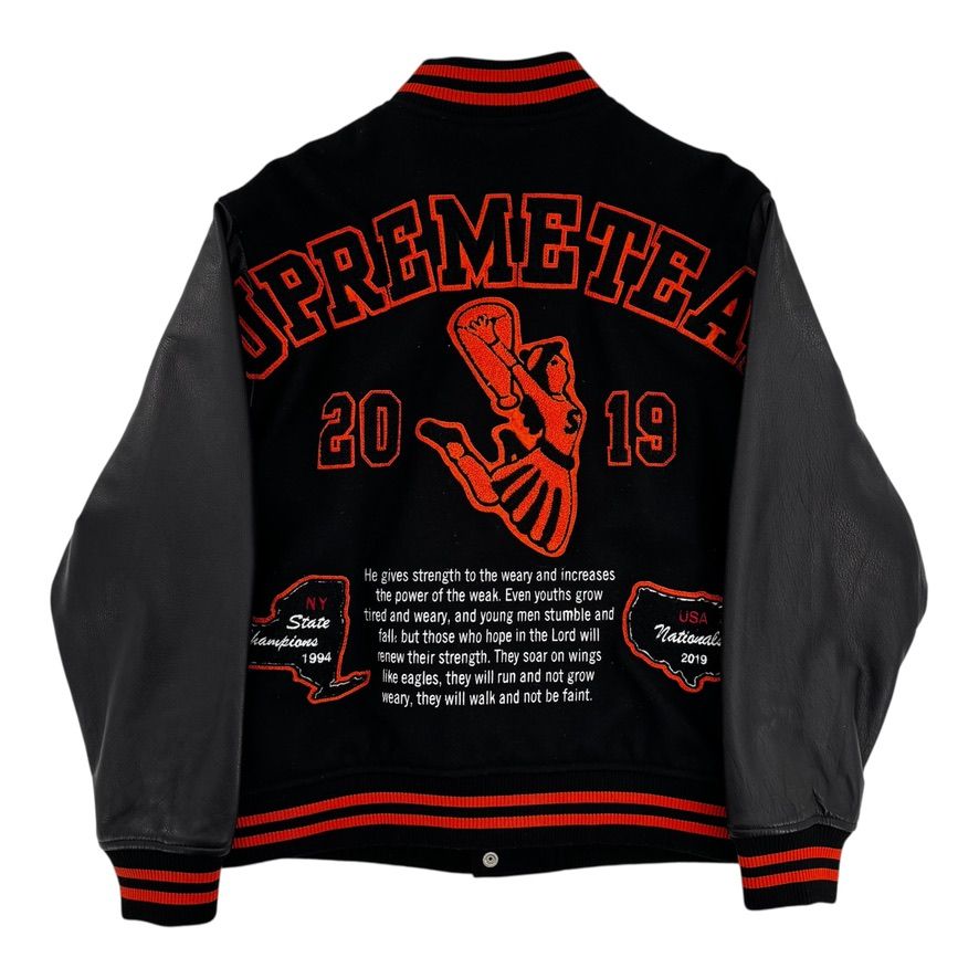 Supreme Team Varsity Jacket Black
