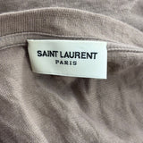Saint Laurent Logo Tee Brown