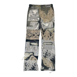 Who Decides War Metal Laced Denim Jeans "Grey Washed"
