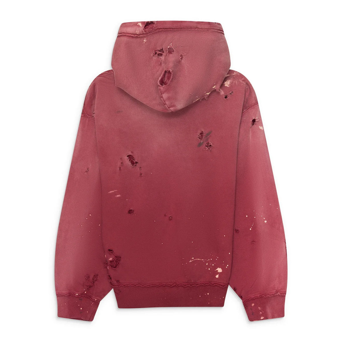 Satohsi Nakamoto Luke Fleece Hoodie red