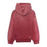 Satohsi Nakamoto Luke Fleece Hoodie red
