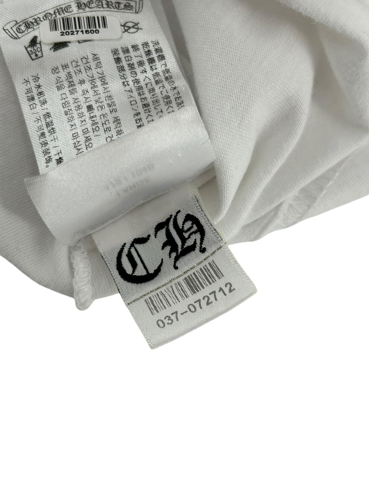Chrome Hearts Multi Rainbow Foti Teeter Harris White Long Sleeve Tee