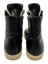 Rick Owens Ramones Leather High Top Black Cream