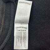 Chrome Hearts T-Bar Ribbed Tank Top Black