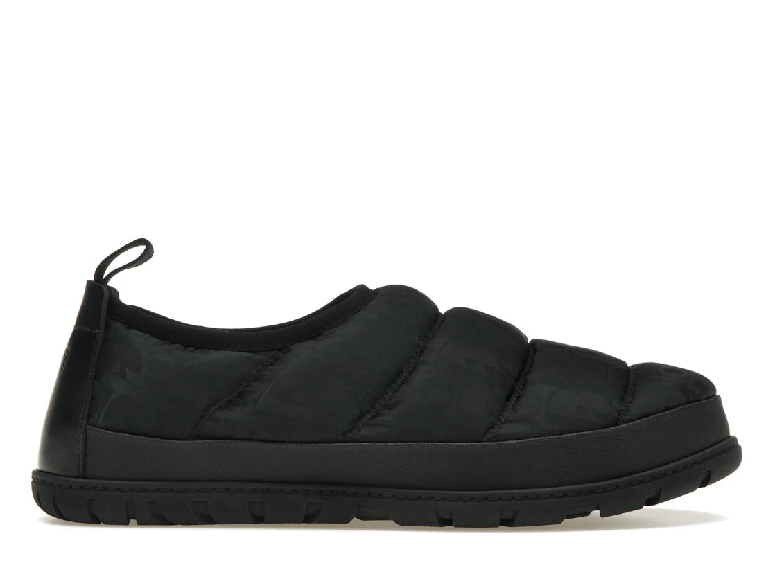 Dior Snow Slipper Black Oblique Technical Fabric