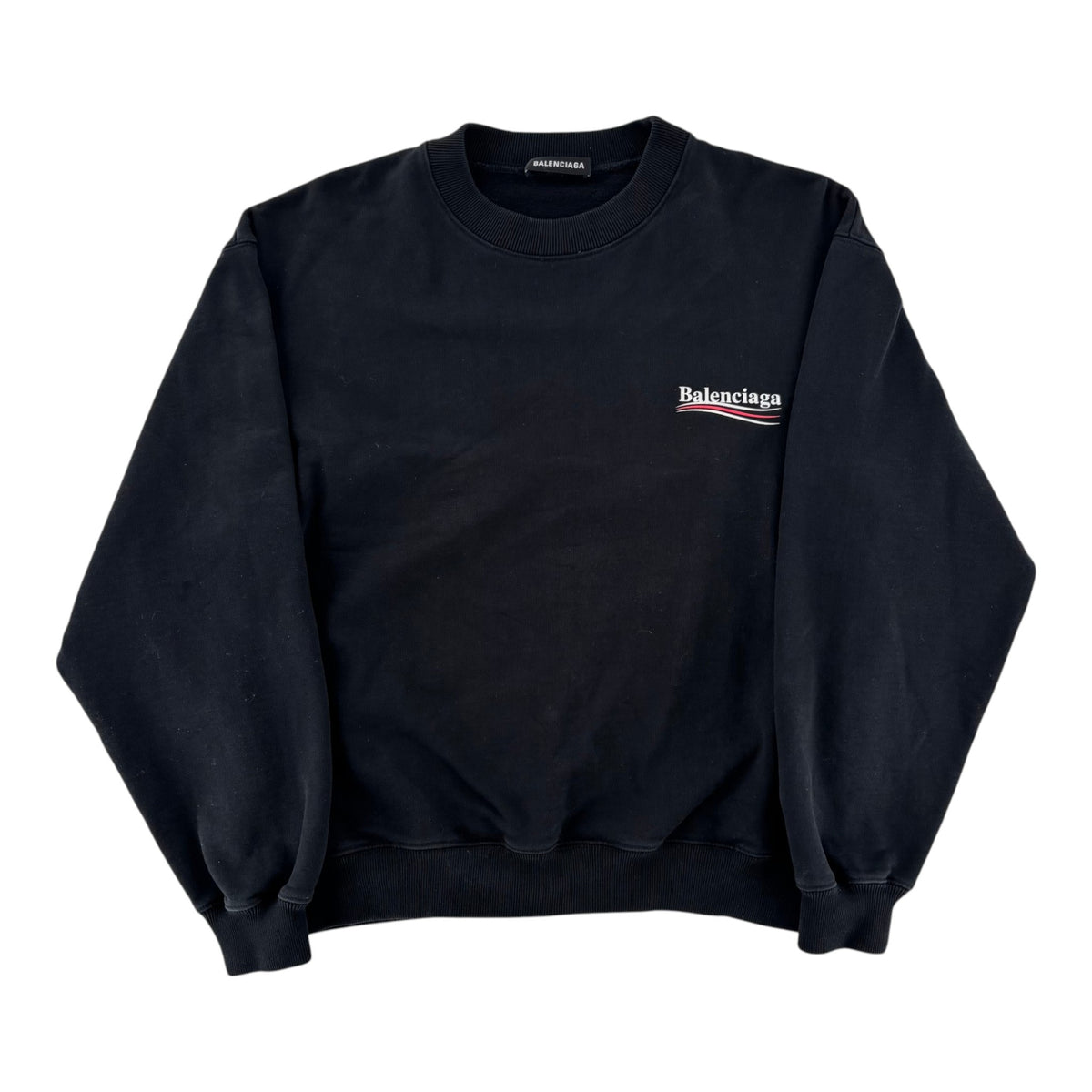 Balenciaga Political Campaign Crewneck Black/White/Red
