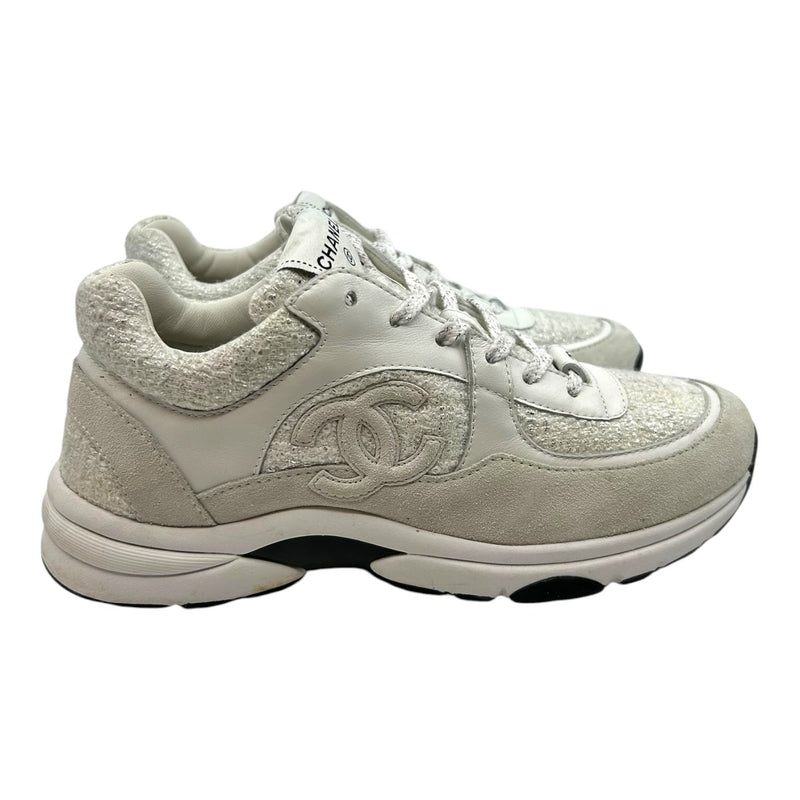 Chanel Trainer Tweed White
