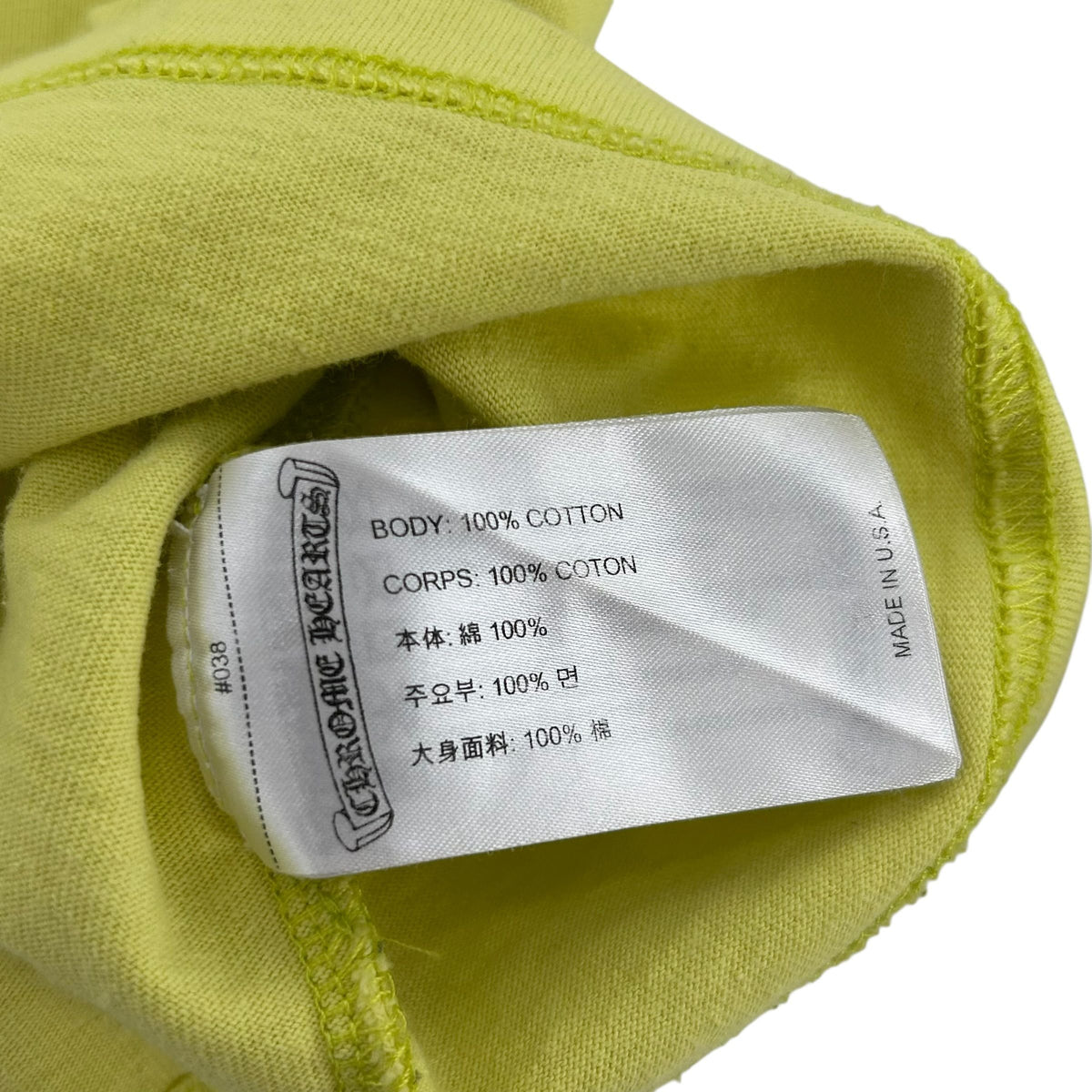 Chrome Hearts Matty Boy Link L/S T-shirt Lime Green
