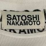 Satoshi Logo Thermal White Black
