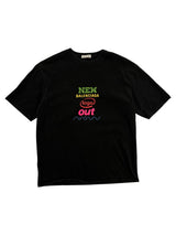 Balenciaga Color Logo Paris Tee Black