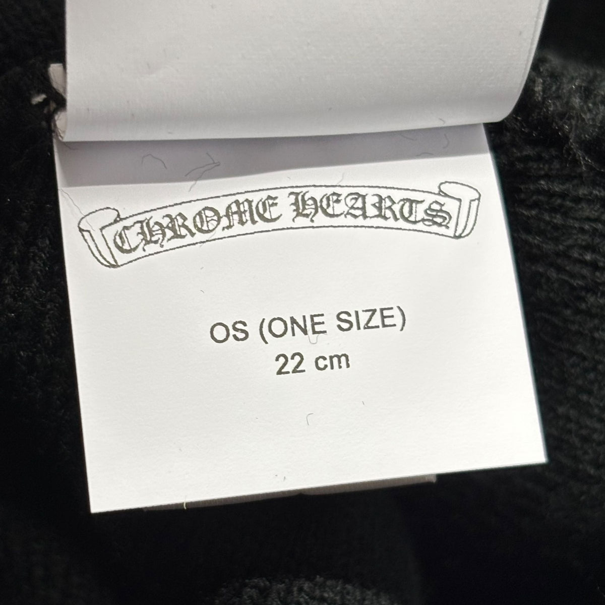 Chrome Hearts Embroidered CH Logo Beanie Black