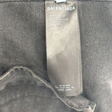 Balenciaga Spray Paint Logo Denim Jacket Black