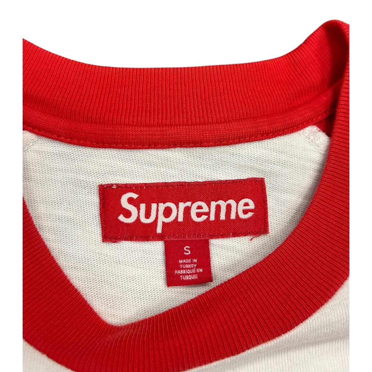 Supreme Rhinestone Raglan S/S Top White
