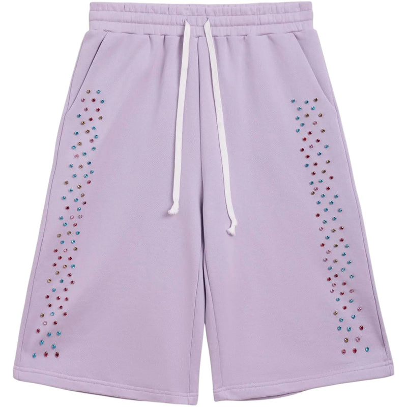 Cactus Valley Crystal Cactus Sweat Shorts Lavender
