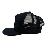 Chrome Hearts FUCK Letter Patch Trucker Cap Black