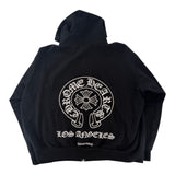 Chrome Hearts Los Angeles Horseshoe Zip Up Hoodie Black