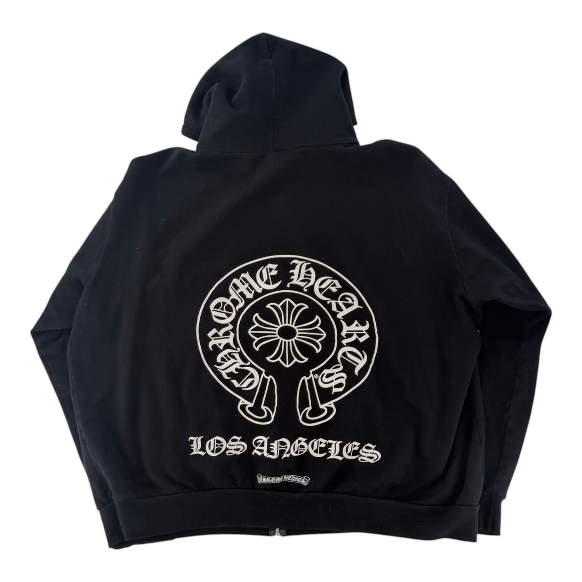 Chrome Hearts Los Angeles Horseshoe Zip Up Hoodie Black