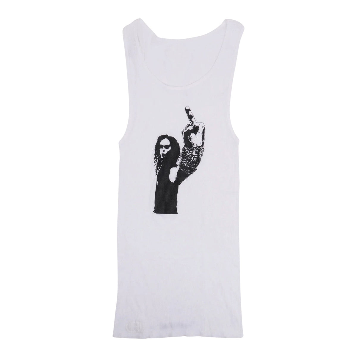 Chrome Hearts Richard Stark Middle Finger Tank Top White