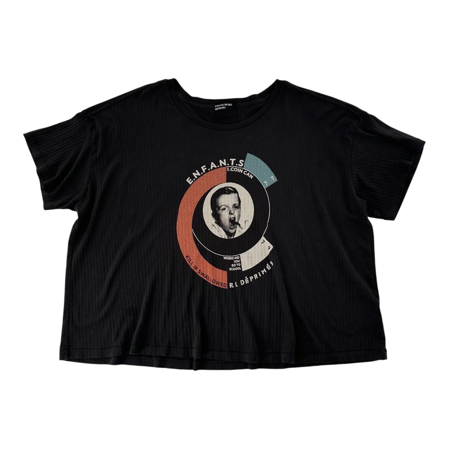 ERD Snake Boy Rib Tee Black
