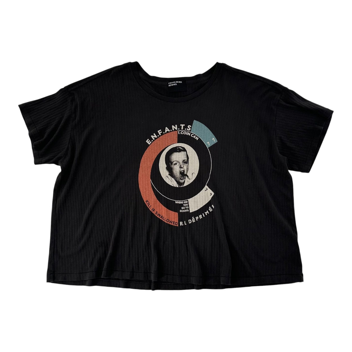 ERD Snake Boy Rib Tee Black