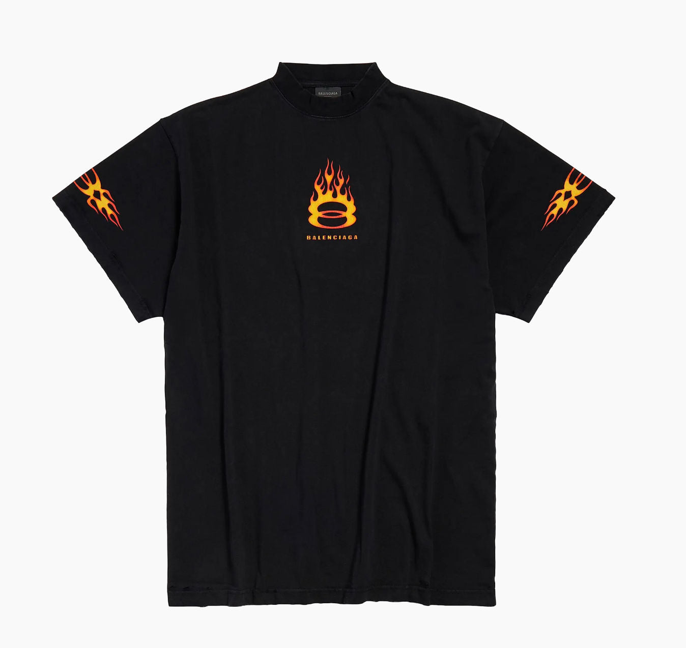 Balenciaga Burning Unity Tee Black