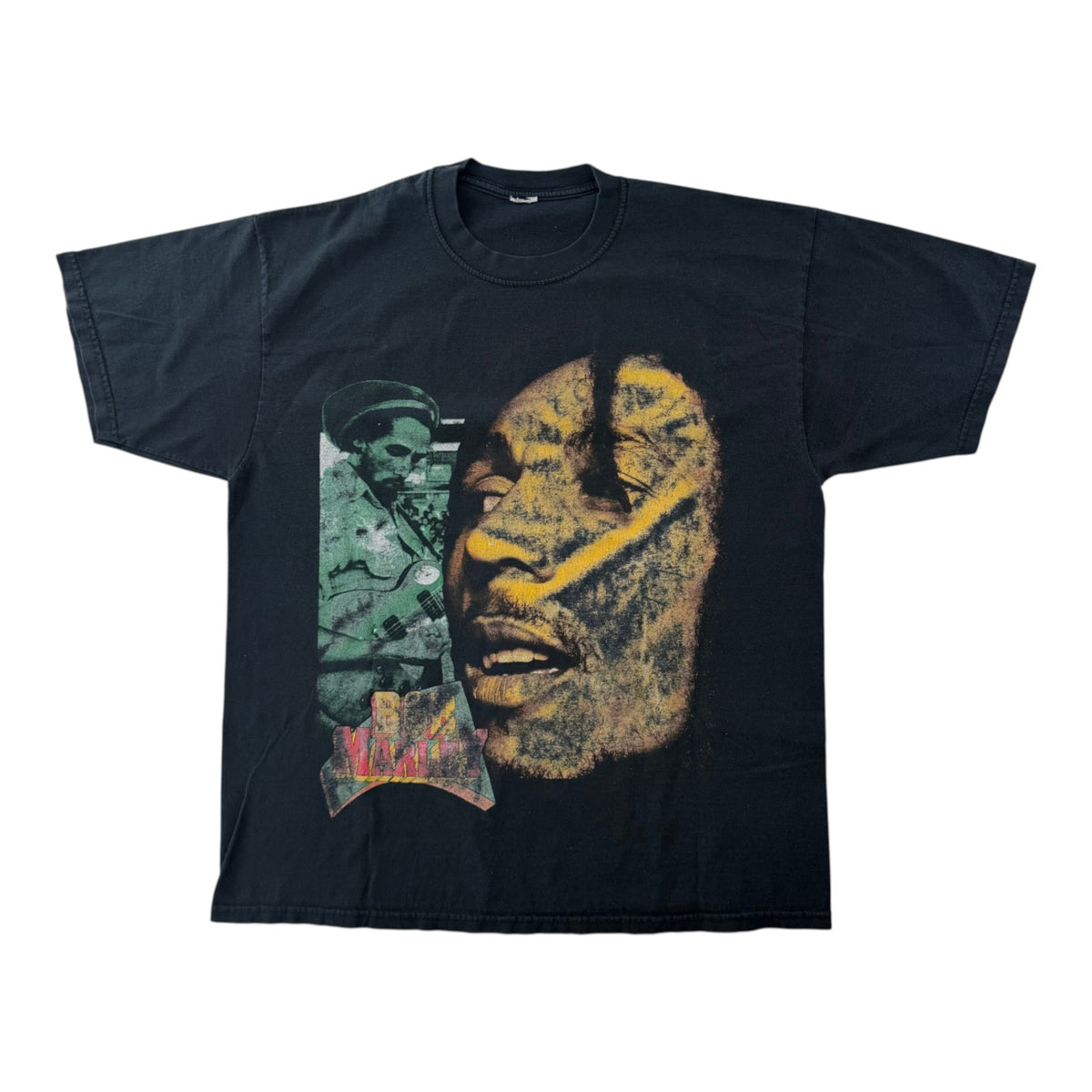 Vintage Bob Marley No Woman No Cry Rap Tee Black