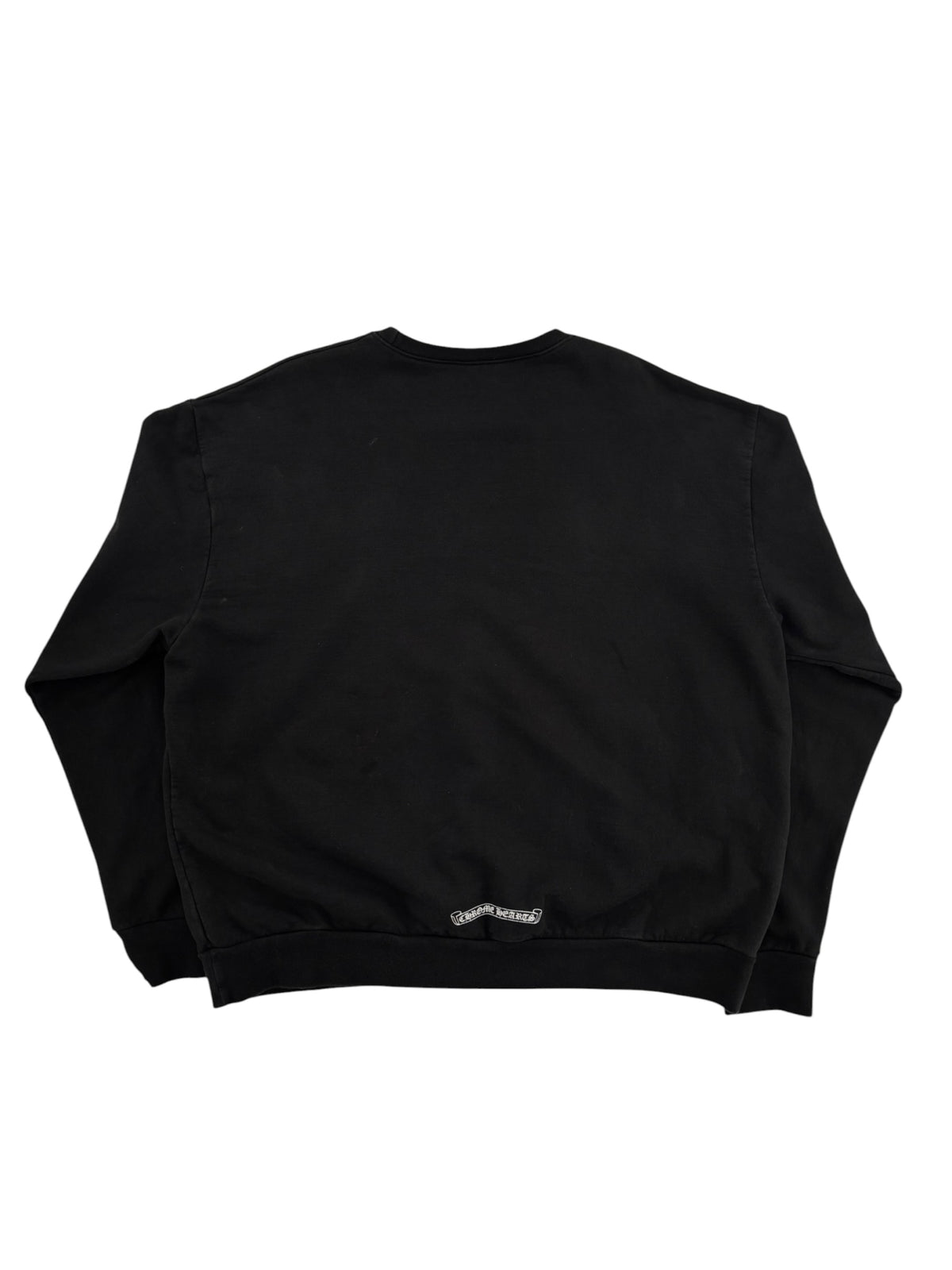 Chrome Hearts Neck Logo Crewneck Sweatshirt Black
