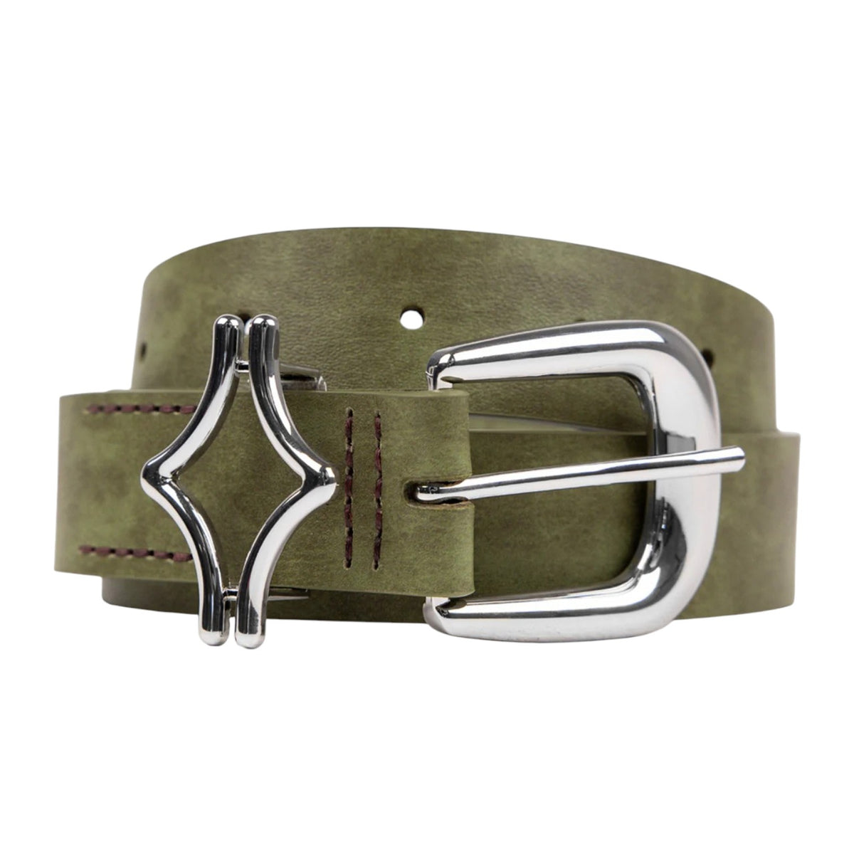 Commons Outlaw Leather Belt Moss