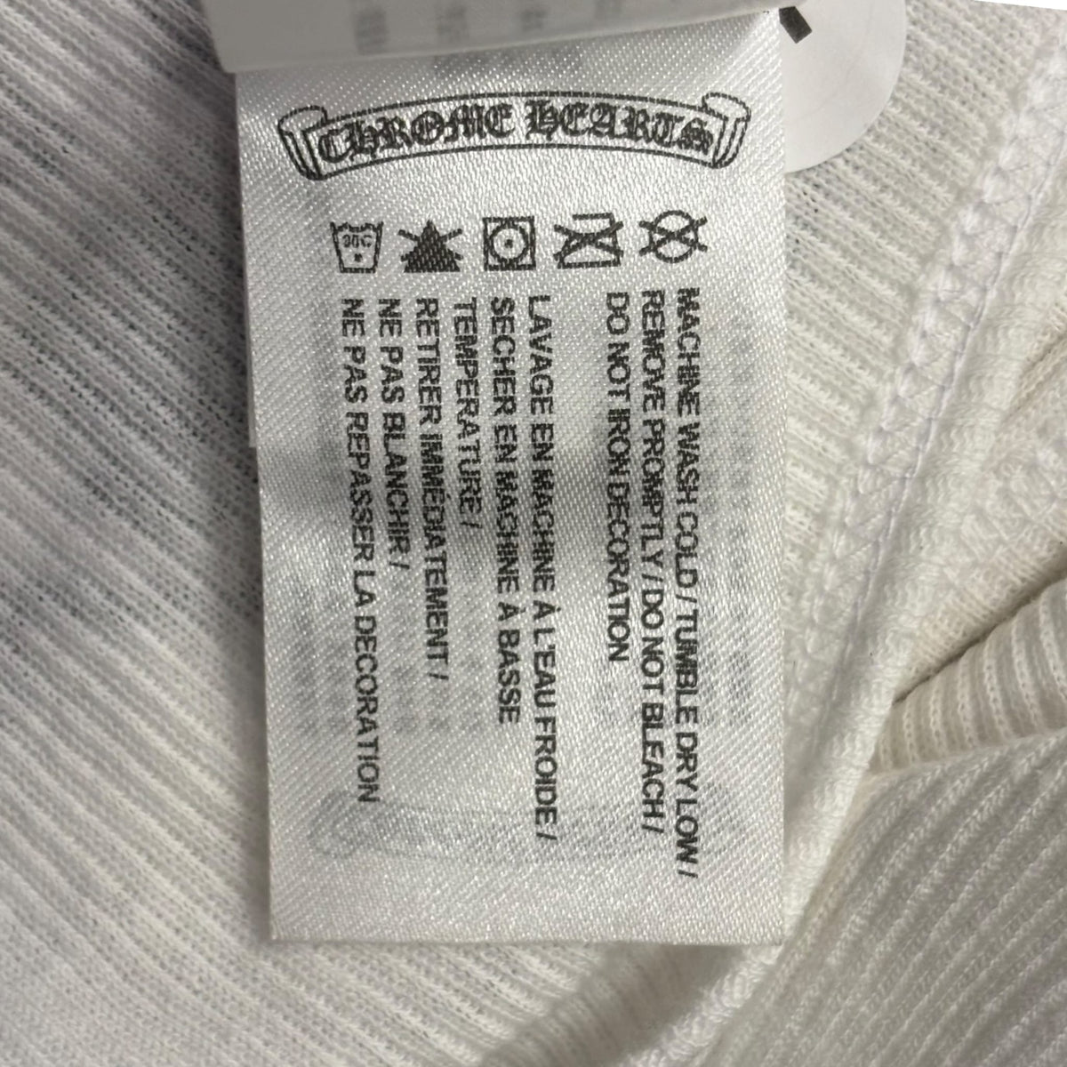 Chrome Hearts Horseshoe Ribbed Tank Top White