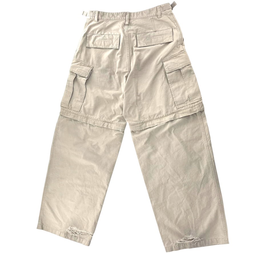 Balenciaga Convertiable Cargo Cream Pants