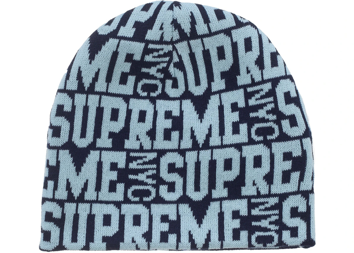 Supreme Reversible Camo Beanie Blue
