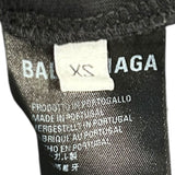 Balenciaga Caps Destroyed Hoodie Black/White