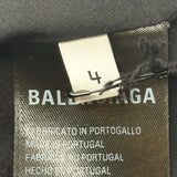 Balenciaga AI Logo Inside Out Oversized Shirt Black Faded