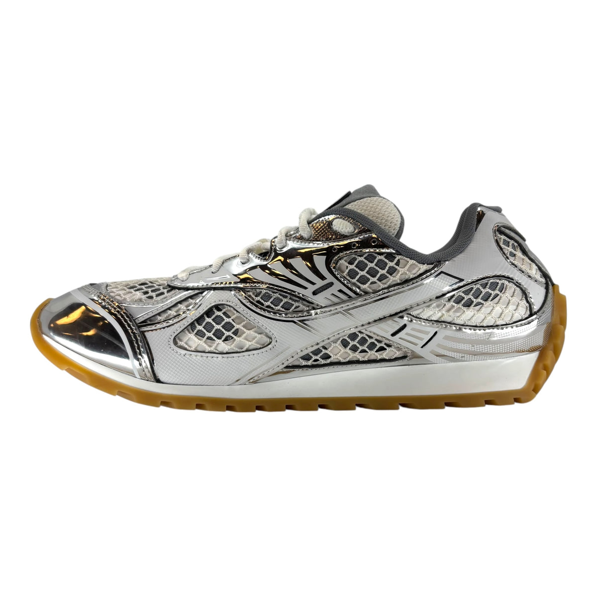 Bottega Veneta Orbit Sneaker Silver White
