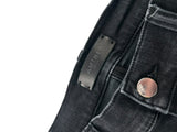 Amiri MX1 Jeans Black Blue Flannel Ribbed