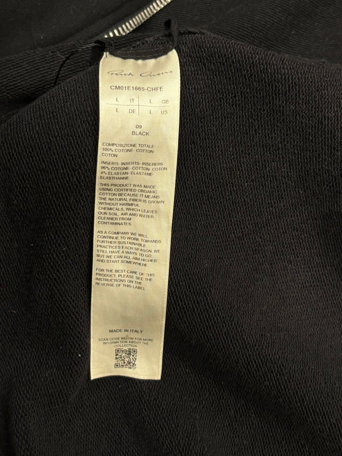 Rick Owens Champion Mountain Hoodie Black