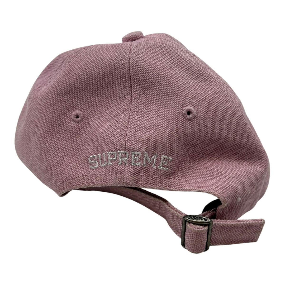 Supreme Pigment Coated Canvas S Logo 6-Panel Pink