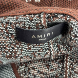 AMIRI Bandana Crochet Basketball Shorts Dark Brown