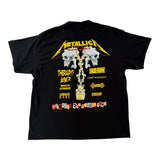 Vintage Metallica 1995 Donnington One Day Tour Tee Black