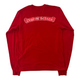 Chrome Hearts Scroll Logo Long Sleeve Red