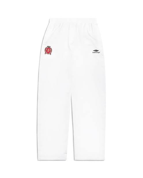 Balenciaga Techno Cotton Poplin Tracksuit Pants White
