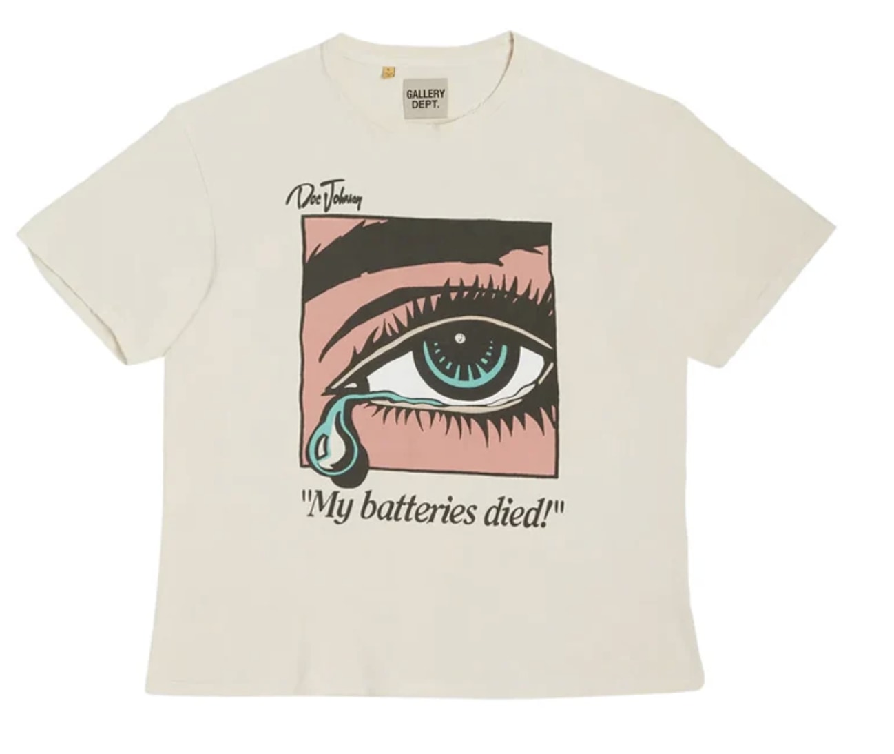Gallery Dept. Dead Batteries Tee Antique White