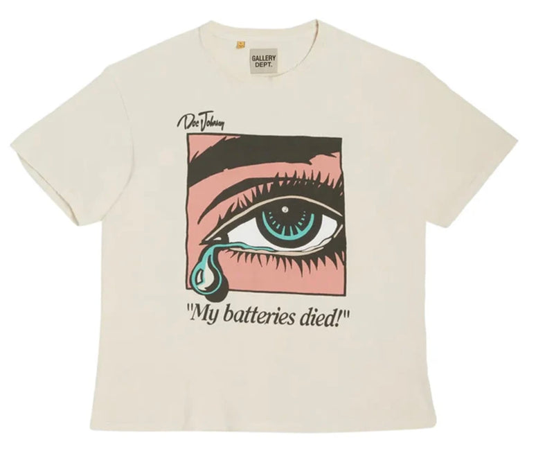 Gallery Dept. Dead Batteries Tee Antique White
