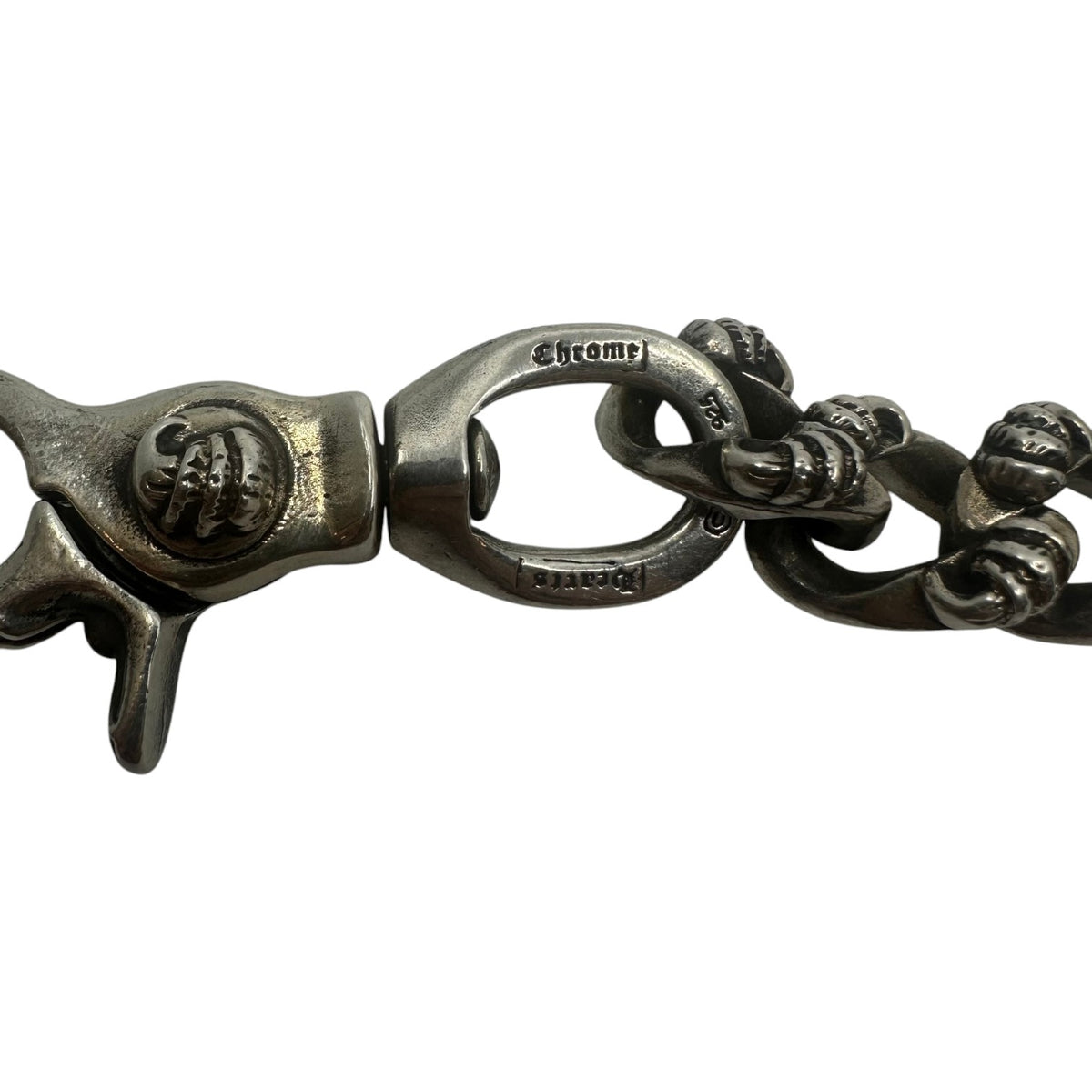 Chrome Hearts Silver Claw Cuban Wallet Chain 20"