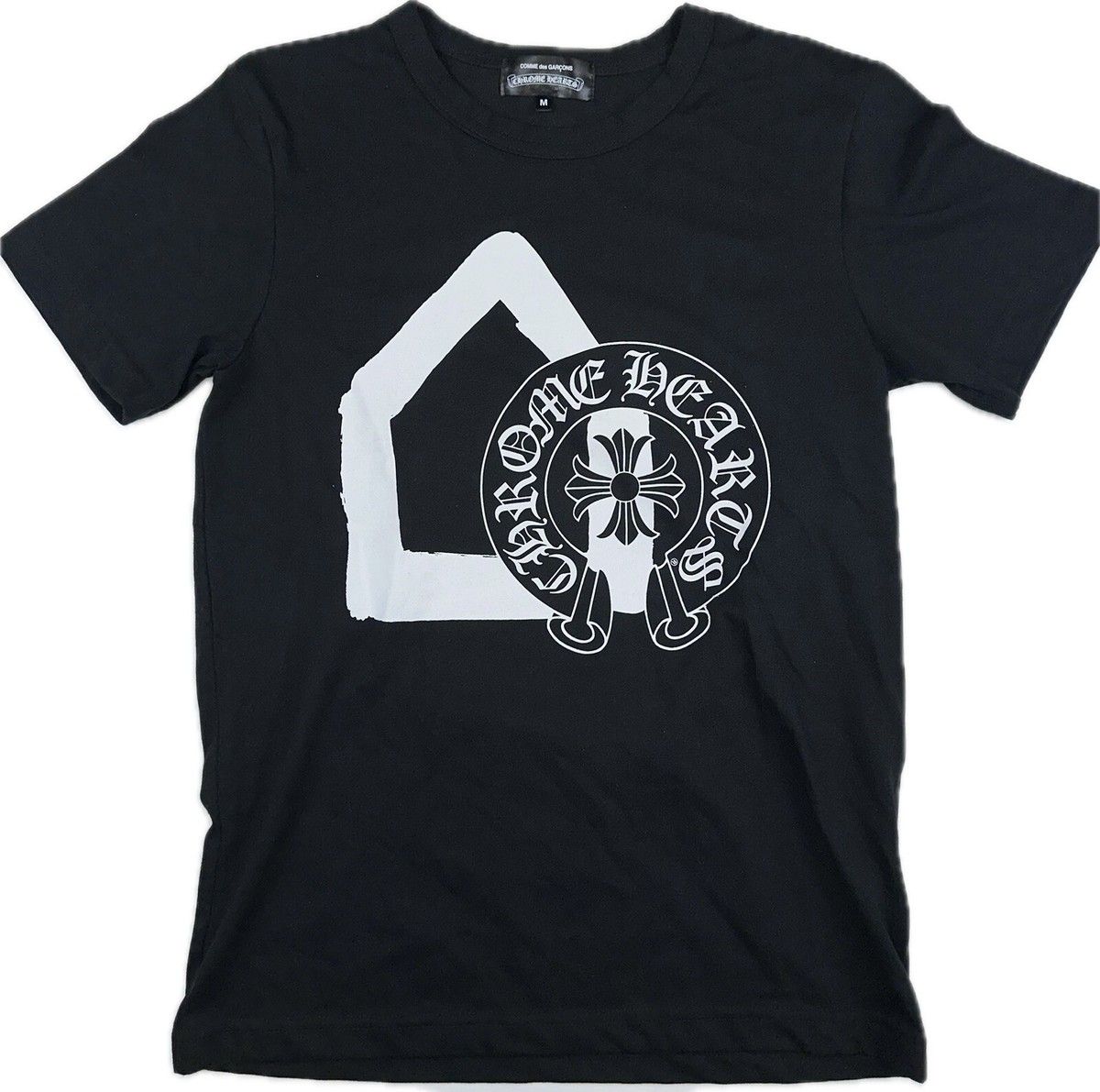 Chrome Hearts x CDG Logo Tee Black