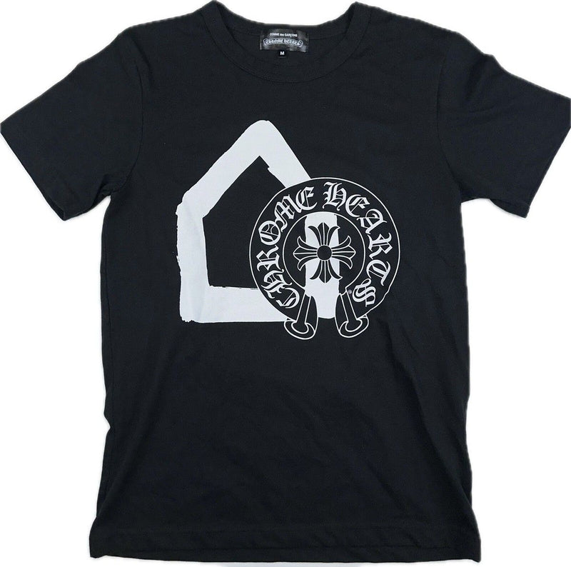 Chrome Hearts x CDG Logo Tee Black
