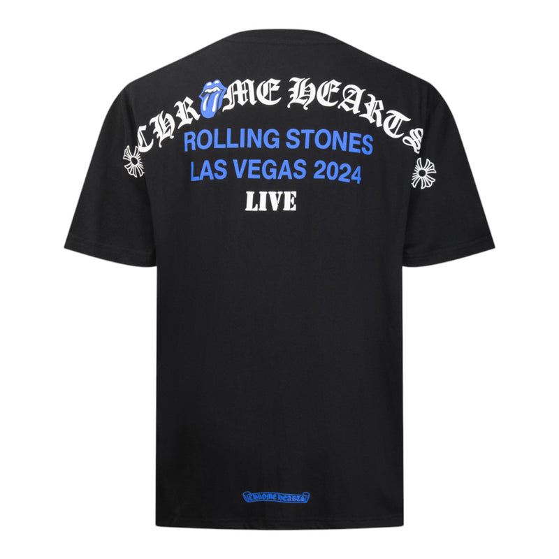 Chrome Hearts x The Rolling Stones NYC 2024 LIVE Pocket Tee Black