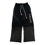 Satoshi Nakamoto Double Layer Studded Sweatpants Black