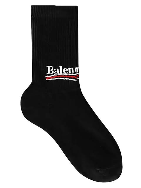 Balenciaga Political Tennis Sock Black